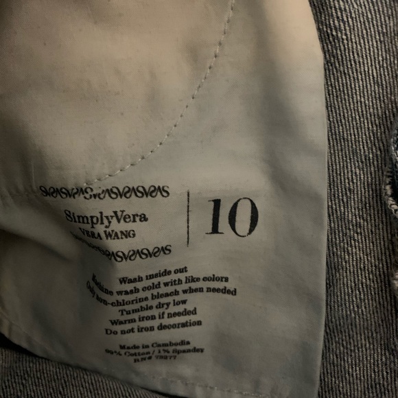 Simply Vera Vera Wang, Jean capris, size 10 - Picture 3 of 5